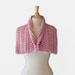 Pastel Pink Wool Blend Cowl, Winter Fashion Accessories