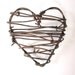 Rustic Wedding Decor Barbed Wire Heart - Cowboy's Heart - rustic home decor favors wedding gifts for him rusty heart
