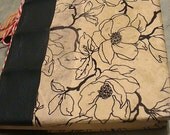 Blank Green Leather Flower Journal