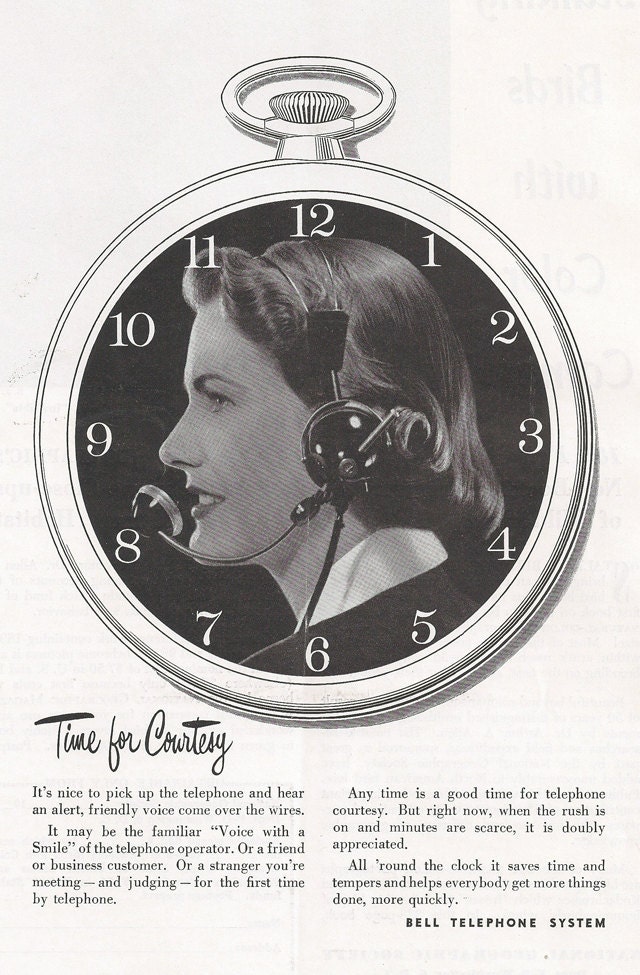 Mid Century Telephone Ads- Retro Housewife- Advertising Art- Instant Collection- 50s 60s  7x10 inches