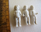 Frozen Charlotte dolls 1" - set of 3 - for Altered Art Artists or Mixed Media Mavens (fc1)