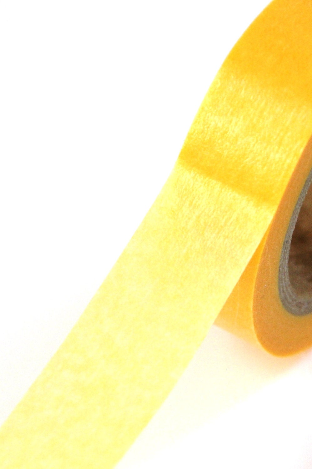 1 Roll of Plain Goldenrod Yellow Masking Tape / Japanese Washi Tape (.60 inches x 33 feet)