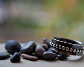 sterling silver dotted SPIN ring