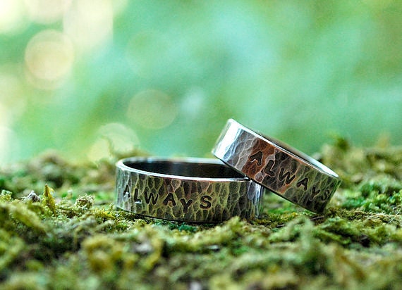 Always and Forever Wedding Band Set