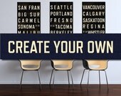 Personalized Art Print. Typography Poster. Anniversary Gift. Wedding Shower. Nursery Art. Set of 3 Prints.