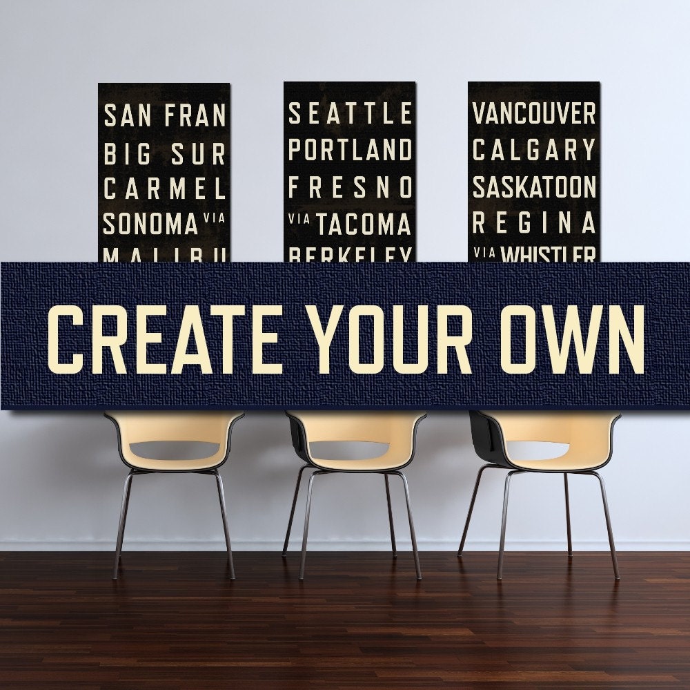 Personalized Art Print. Typography Poster. Anniversary Gift. Wedding Shower. Nursery Art. Set of 3 Prints.