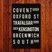 London - Subway Art Poster - Typography Print - Modern Home Decor - Set of 3 - 13x19