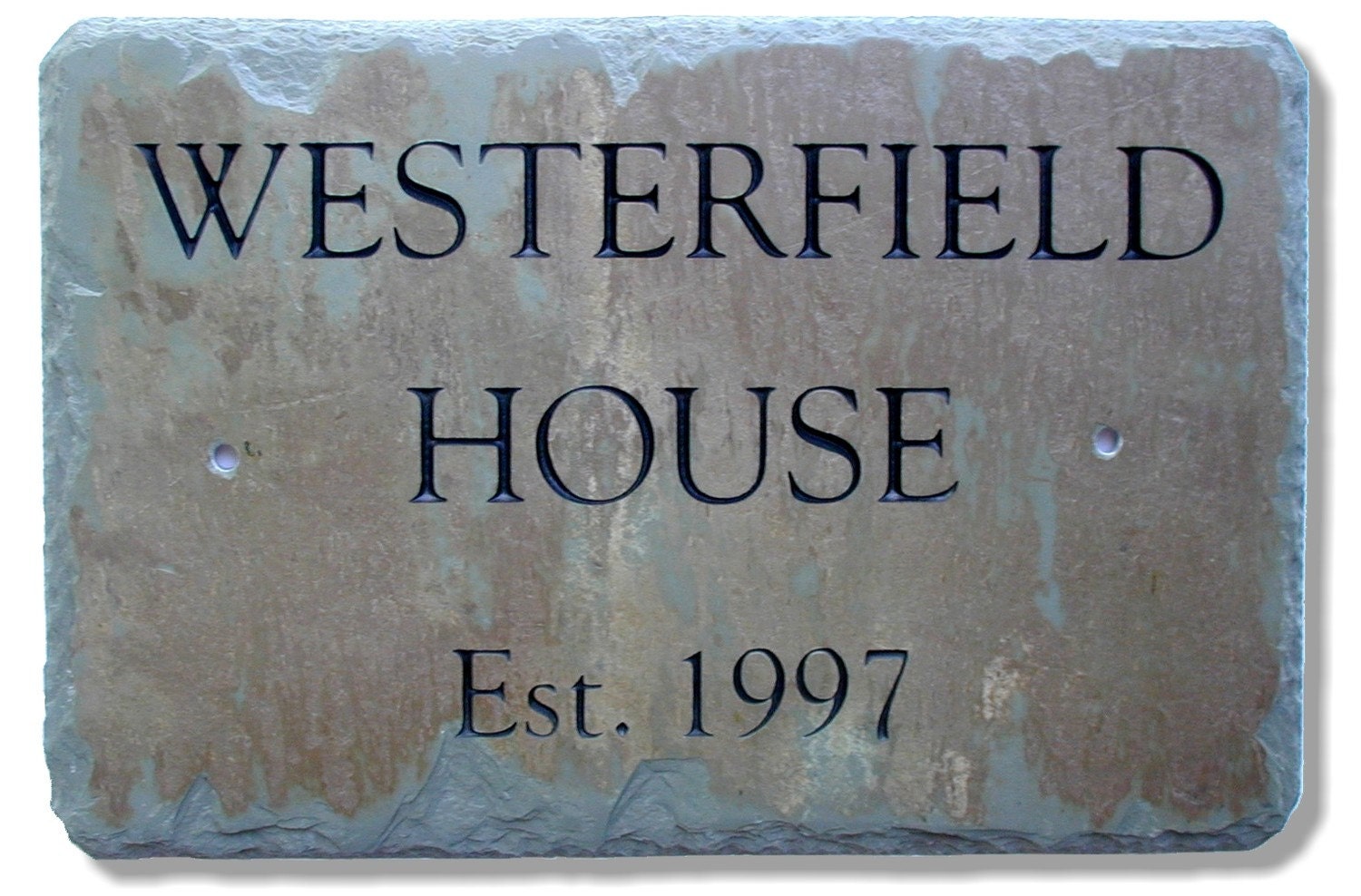 CARVED Slate Name Sign / Plaque / Lake /Cabin / Cottage Stone /  Wedding Gift