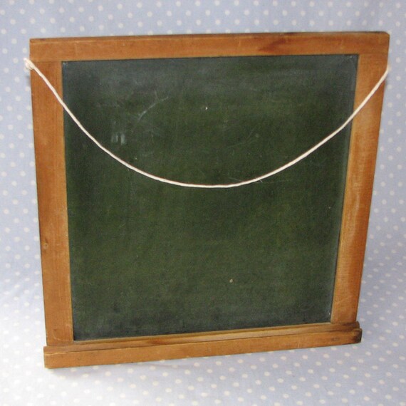 Chalk Board Vintage Wood with Chalk Tray Green and by PeaPickins