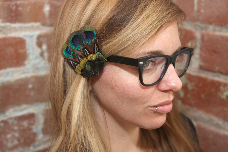 Colorful Combination Mixed Plumage Feather Hair Clip