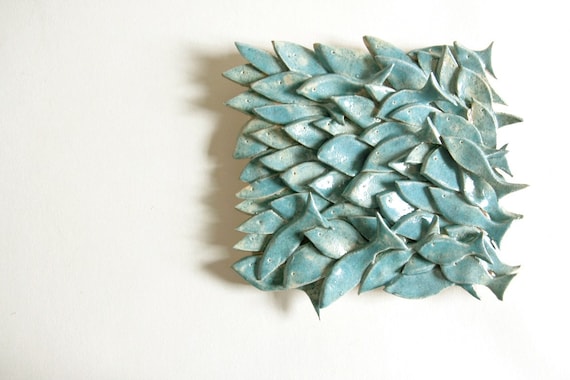 personalized ceramic FISH TILE, made to order, karoart ceramics, handmade in Ireland