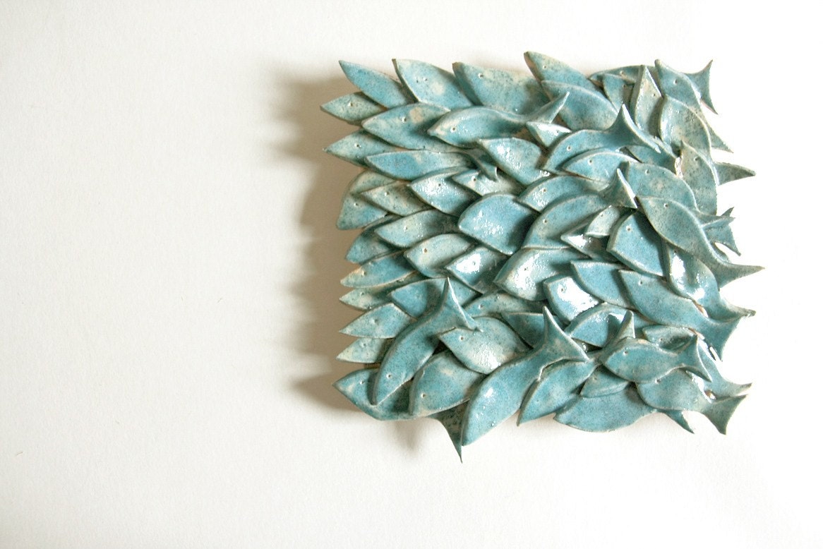 personalized ceramic FISH TILE, made to order, karoart ceramics, handmade in Ireland