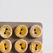 handmade buttons, set of 6 small round yellow textured ceramic buttons, spring fashion accessories, by karoArt, made in Ireland