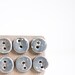 handmade buttons, set of 6 small round pebble grey ceramic buttons, neutral fashion accessories, by karoArt, made in Ireland