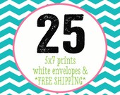 25 PRINTED INVITATIONS