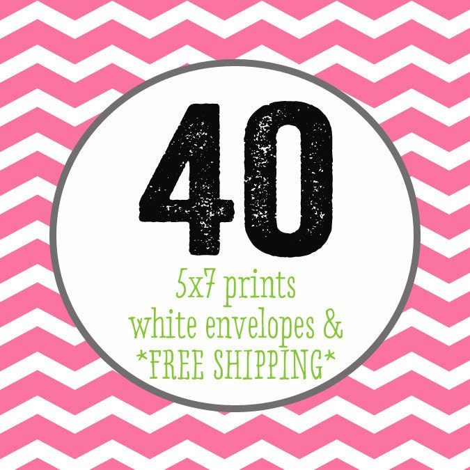40 PRINTED INVITATIONS