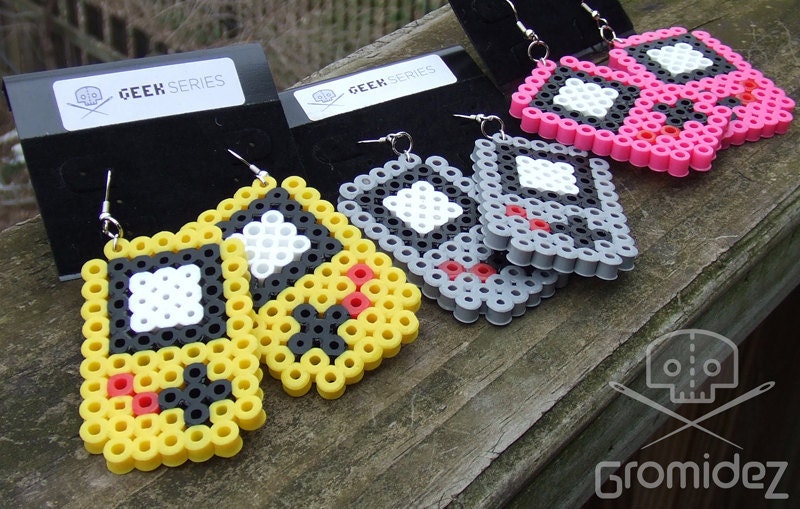 Gameboy Color Perler Earrings