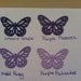 Monarch Butterfly Chandelier Mobile - purple