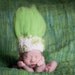 TROLL DOLL-Baby Hat Knitting PATTERN- Thing One, Thing Two-For Baby Photography Prop- Uses Handspun Yarn, in 2 Sizes