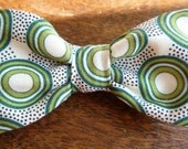 Boy's Green Circle Clip on Bow Tie