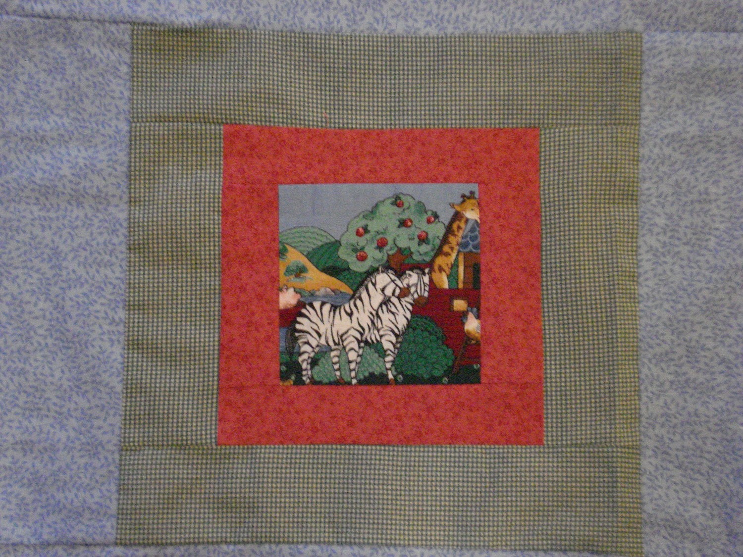 Mennonite Amish Noah's Ark Children's Quilt Top