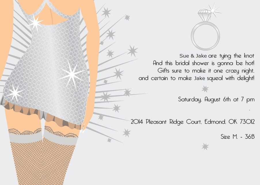 Bridal/Lingerie Shower Invite- PDF