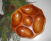 vintage handmade wooden bowl home decor housewares