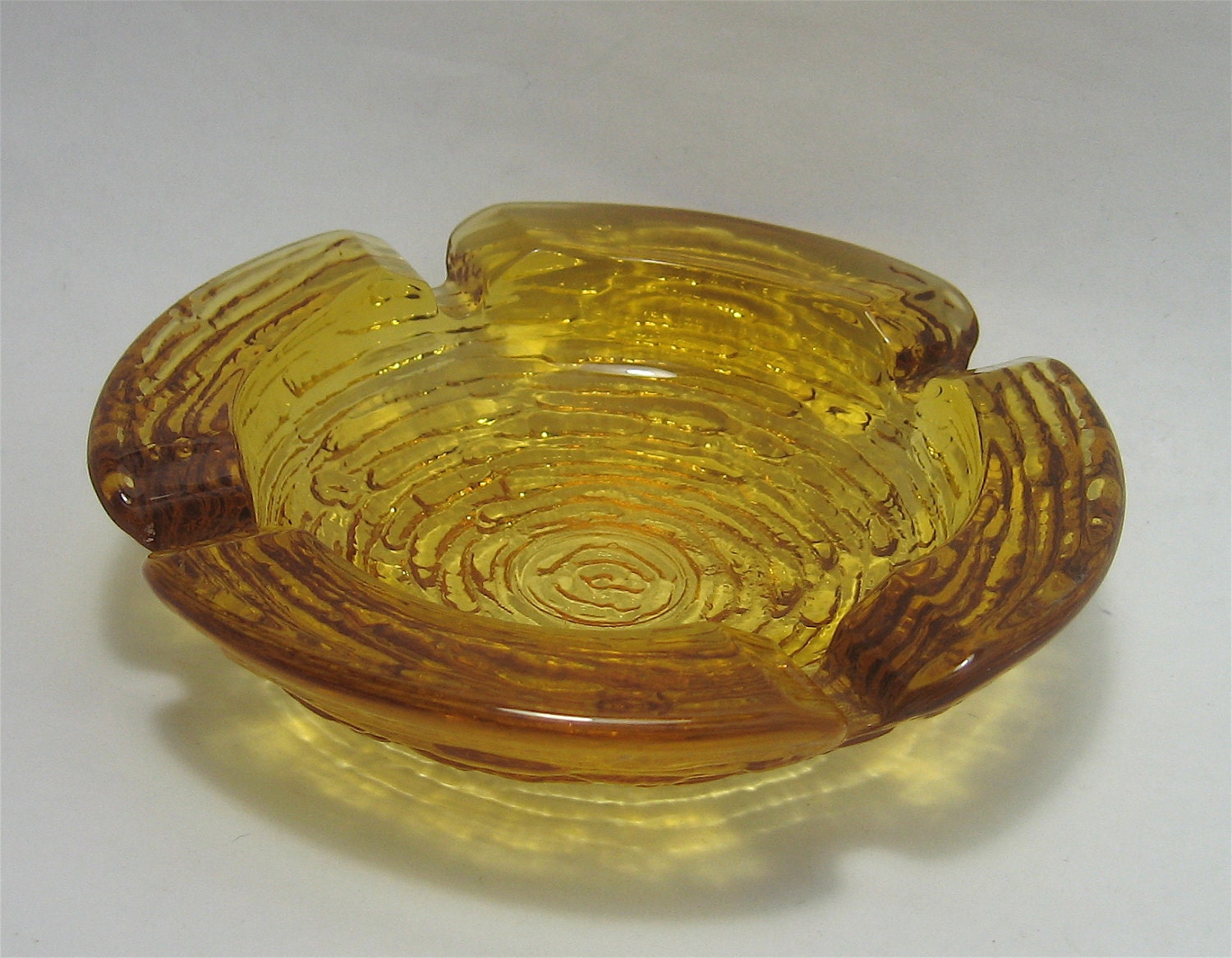 Small Vintage Anchor Hocking Soreno Gold Ashtray