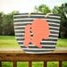 Custom Silhouette Bridesmaid Gift Tote Bag