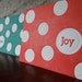 Polka Dot Letterpress Christmas Cards