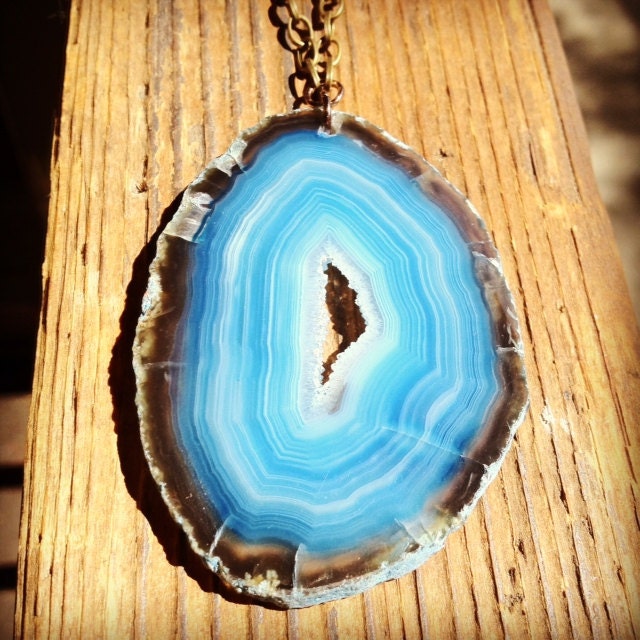 OCEAN Blue Agate Necklace