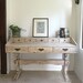 Vintage Desk Rustic Grey Hand Finished with Drawers