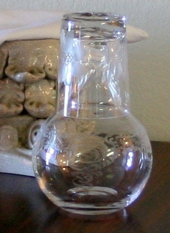 Crystal Decanter With Grain Pattern - Antique Browser