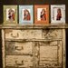 Our NEW "Little Dipper" Frame Collection 4) 5x7 Natural pine wood distressed picture frames with inner routered line...Choose Your Colors