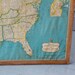 Vintage Framed Hammond's United States Map - Rustic Charm