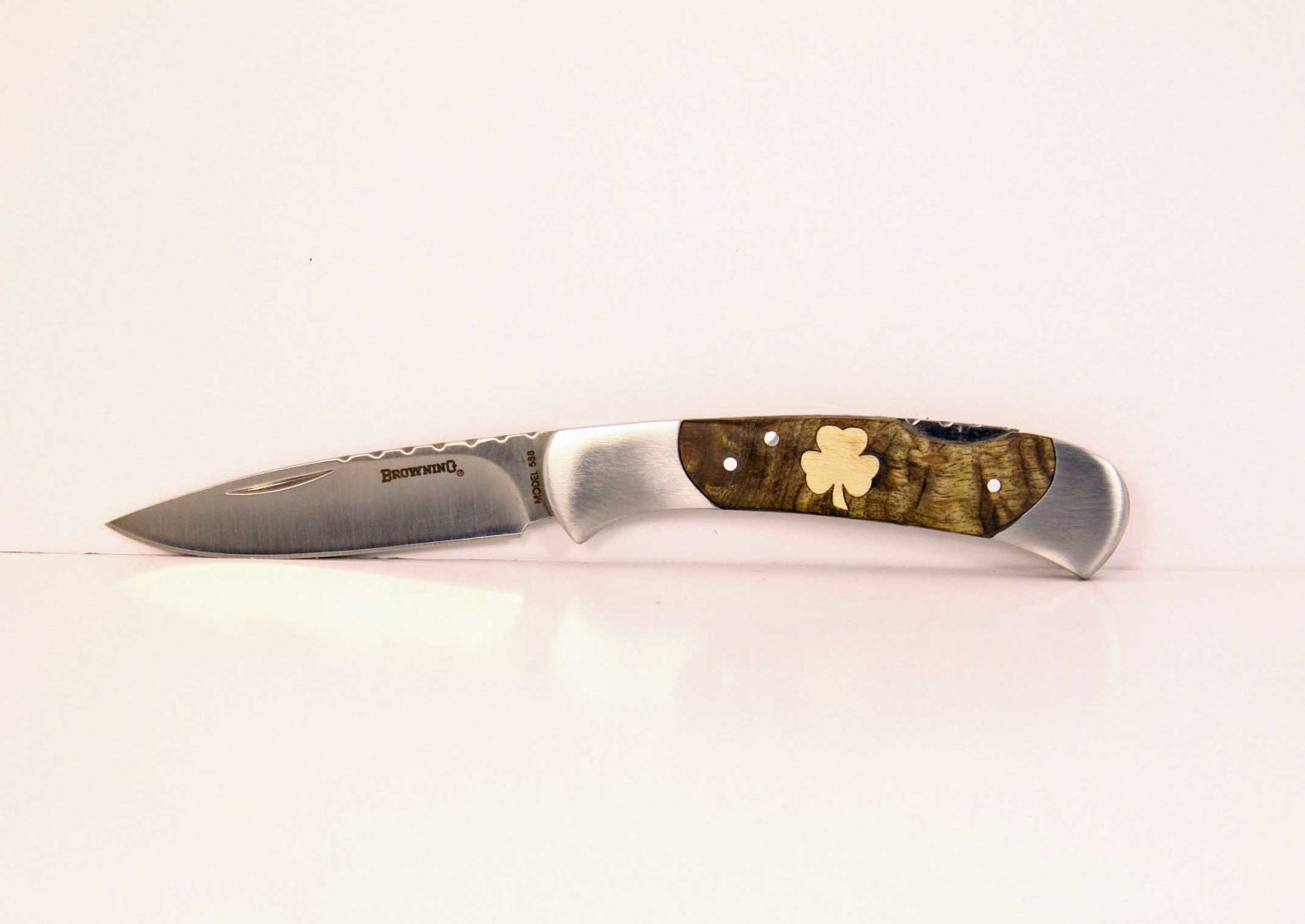 Browning custom Shamrock Inlay Pocket knife