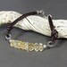 Leather Bracelet, Beaded Bracelet, Citrine Rondelles, Healing Stones, Power Stones, Energy, Gifts for Her, Gift's Under 25.00
