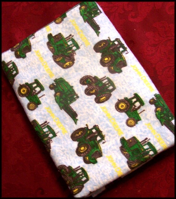 XLarge John Deere Receiving Blanket 40 x 40 by LullabyLovelies