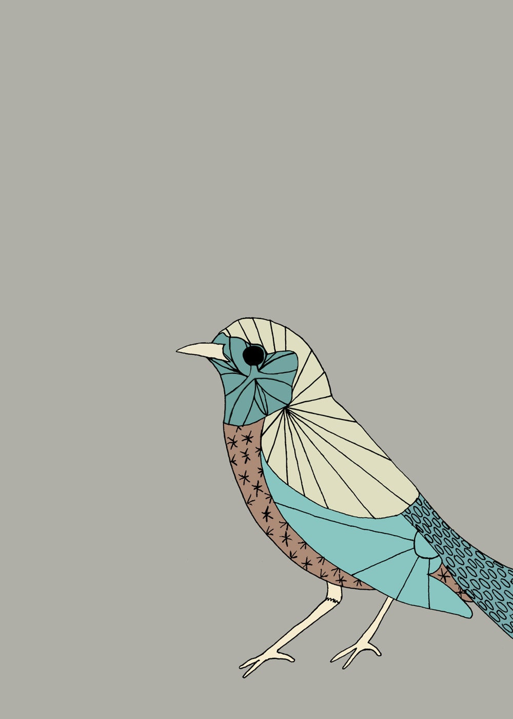 Redstart Bird Card