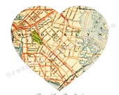 Brooklyn New York Map Art Print Wall Decor 8 x 10 City Vintage Map Wall Art Print - No.P225