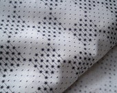 SPRING CLEANING CLEARANCE Fabric Sale Vintage Cool and Crisp Black and White Checkerboard Star