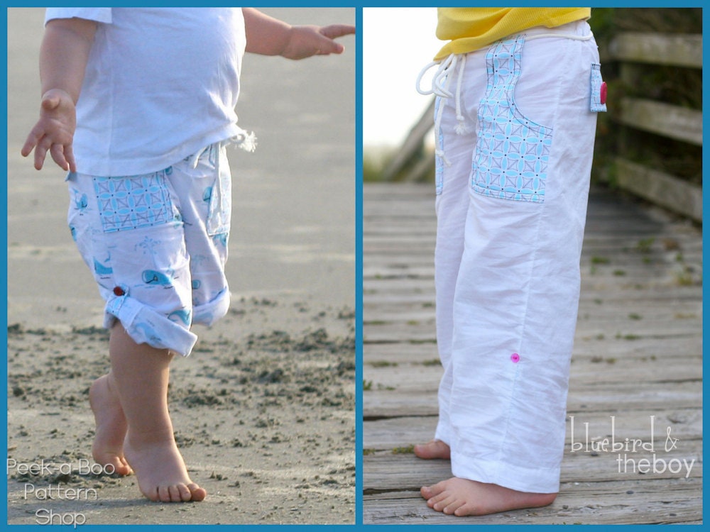 Pier 49 Convertible Pants: Girls Pants Pattern, Boys Pants Pattern, Baby and Toddler Pants Pattern, Shorts Pattern