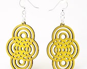 Overlapping Circles - Wood Earrings