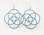 Circles of Life - Laser Cut Wood Earrings