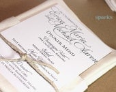 Printable Wedding Menu Card - Pretty Script