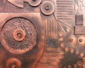 Abstract Wall art 3D - Copperline Series No. 2 - 30 x 30 - Skye Taylor Artist