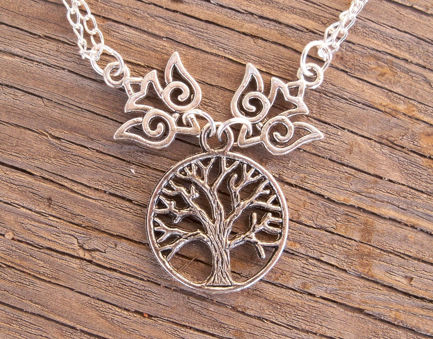 Norse 2 Ravens Yggdrasil Necklace (Special Introduction price 12.99)