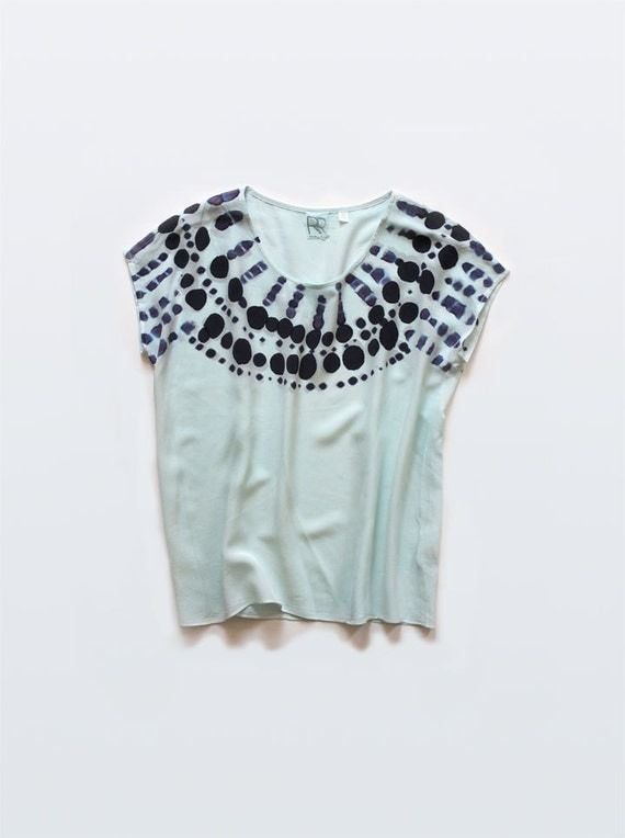 Native Blue Silk Tee