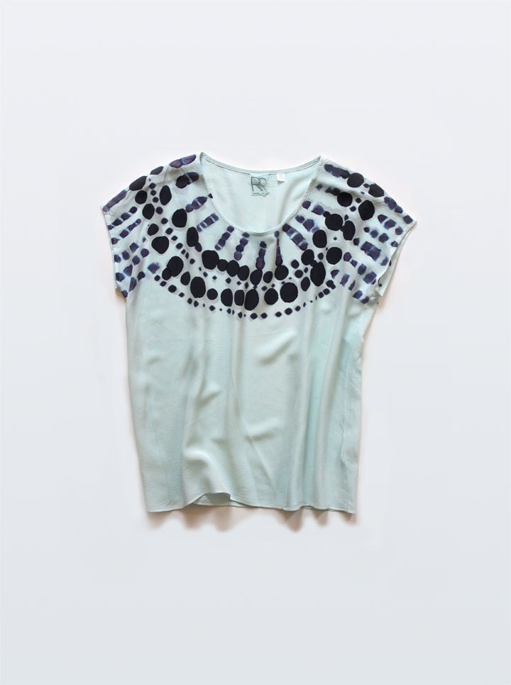Native Blue Silk Tee