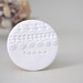brooch with stitches - brooch WHITE NOISE series lace imprint - wedding brooch - white textured brooch